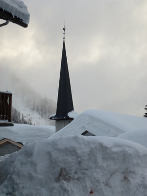 Snow at Le Tour, Chamonix